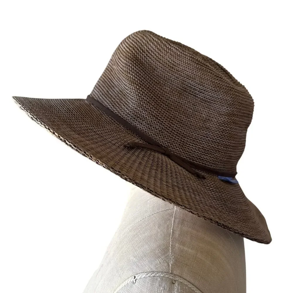 Wallaroo Hat Company Victoria Fedora in Brown One Size Fits Medium